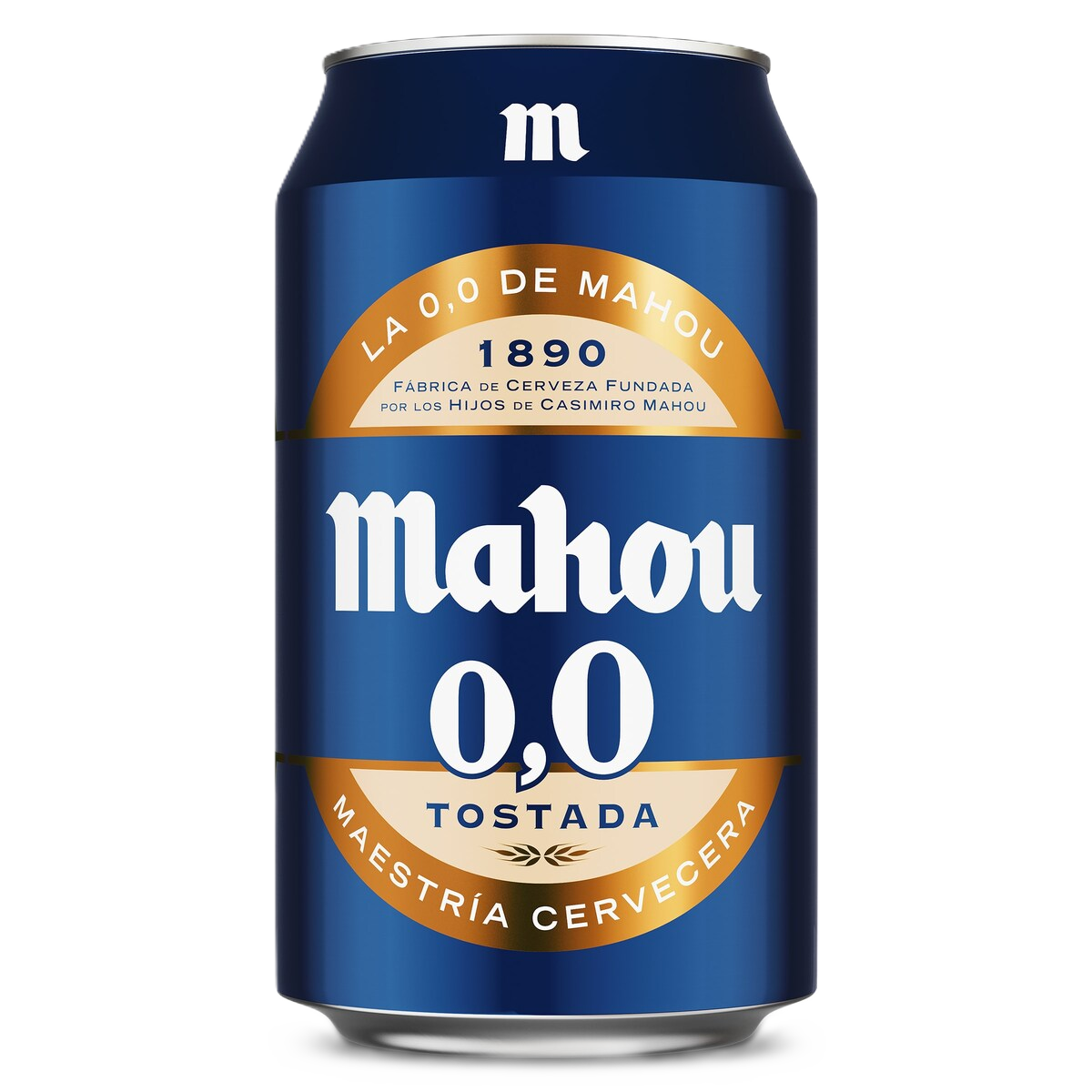 MAHOU 0,0 Cerveza Tostada sin alcohol 33cl Pack 12 unidades