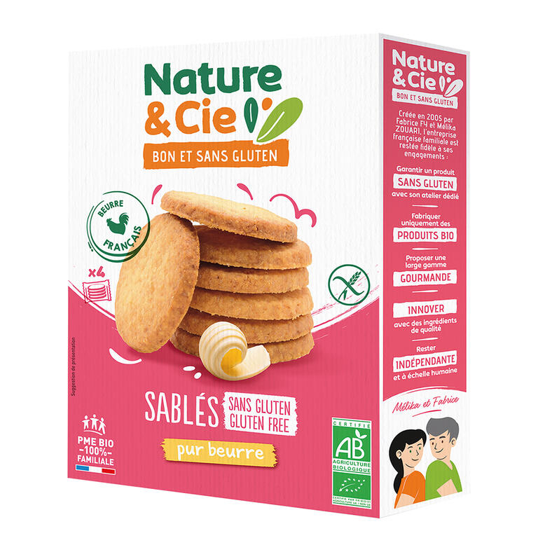 NATURE&CIE Galletas de Mantequilla BIO 135g sin gluten
