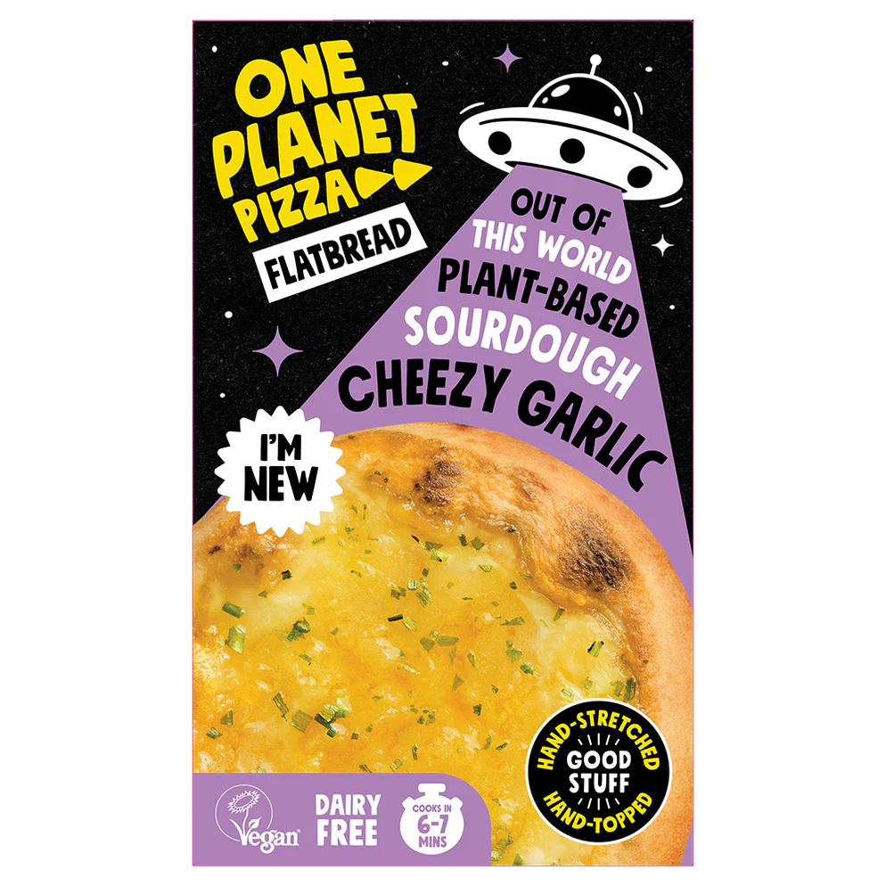 One Planet Pizza - Sourdough Cheezy Garlic Flatbread