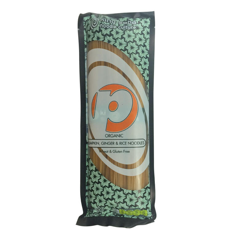 KING SOBA Pasta de Arroz Integral con Jengibre y Calabaza- SIN GLUTEN BIO 250 g