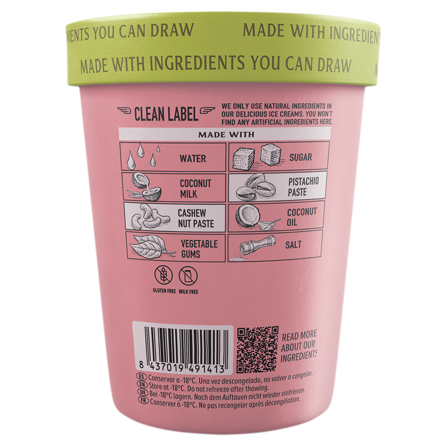PINK ALBATROSS Pistacho tueste perfecto 480ml sin gluten