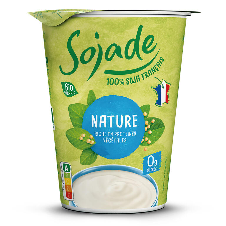 SOJADE Postre de Soja Natural BIO 400g Sin Gluten