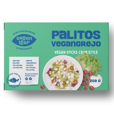 GREEN LEAF Palitos de Cangrejo Veganas 250g