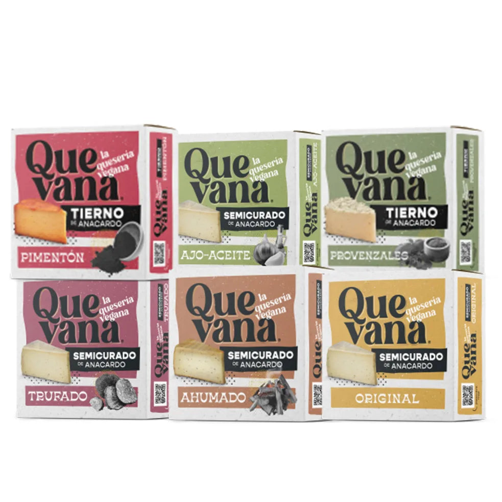 Quevana. Cesta completa de semicurados y tiernos (6 unidades)