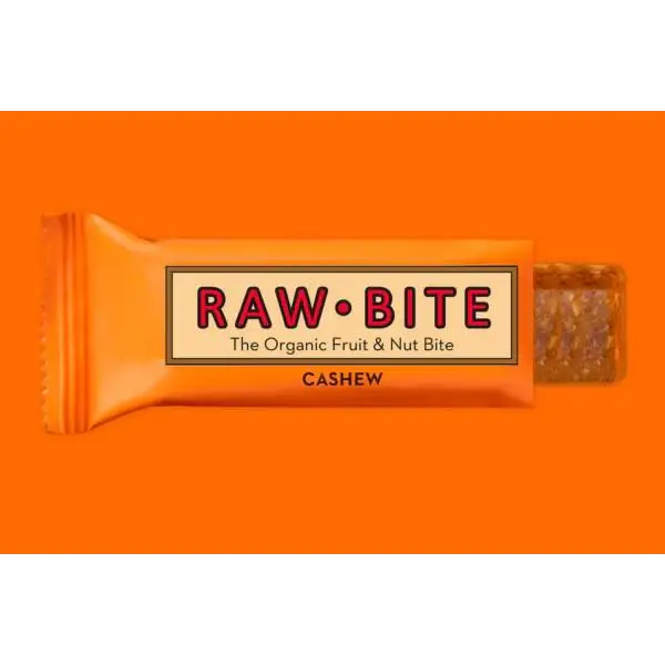 RAW BITE Barrita de proteina de Anacardos 50g sin gluten