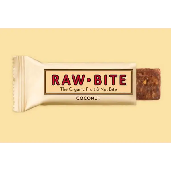 RAW BITE Barrita de proteina Coconut 50g sin gluten