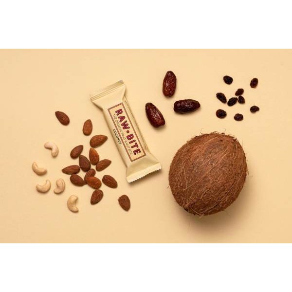 RAW BITE Barrita de proteina Coconut 50g sin gluten