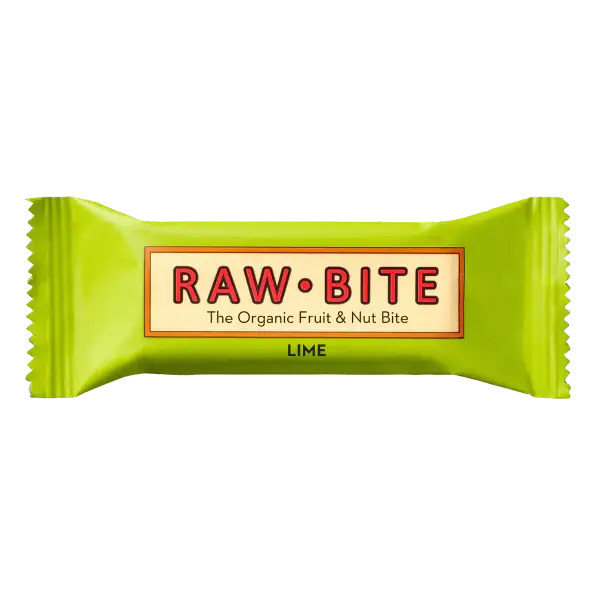 RAW BITE Barrita de proteina Lima 50g sin gluten