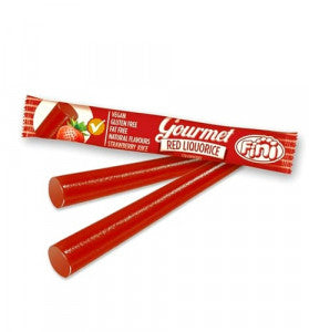 FINI GOURMET Regaliz Red Liquorice · Barritas Veganas Sin Gluten (32 uds)
