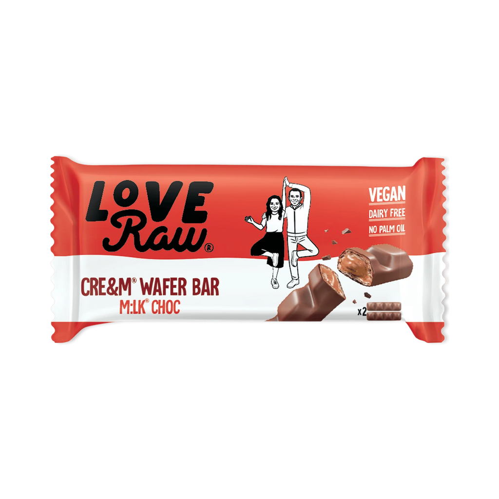 LOVERAW Barritas de Oblea M:lk Choc Cre&m 43g