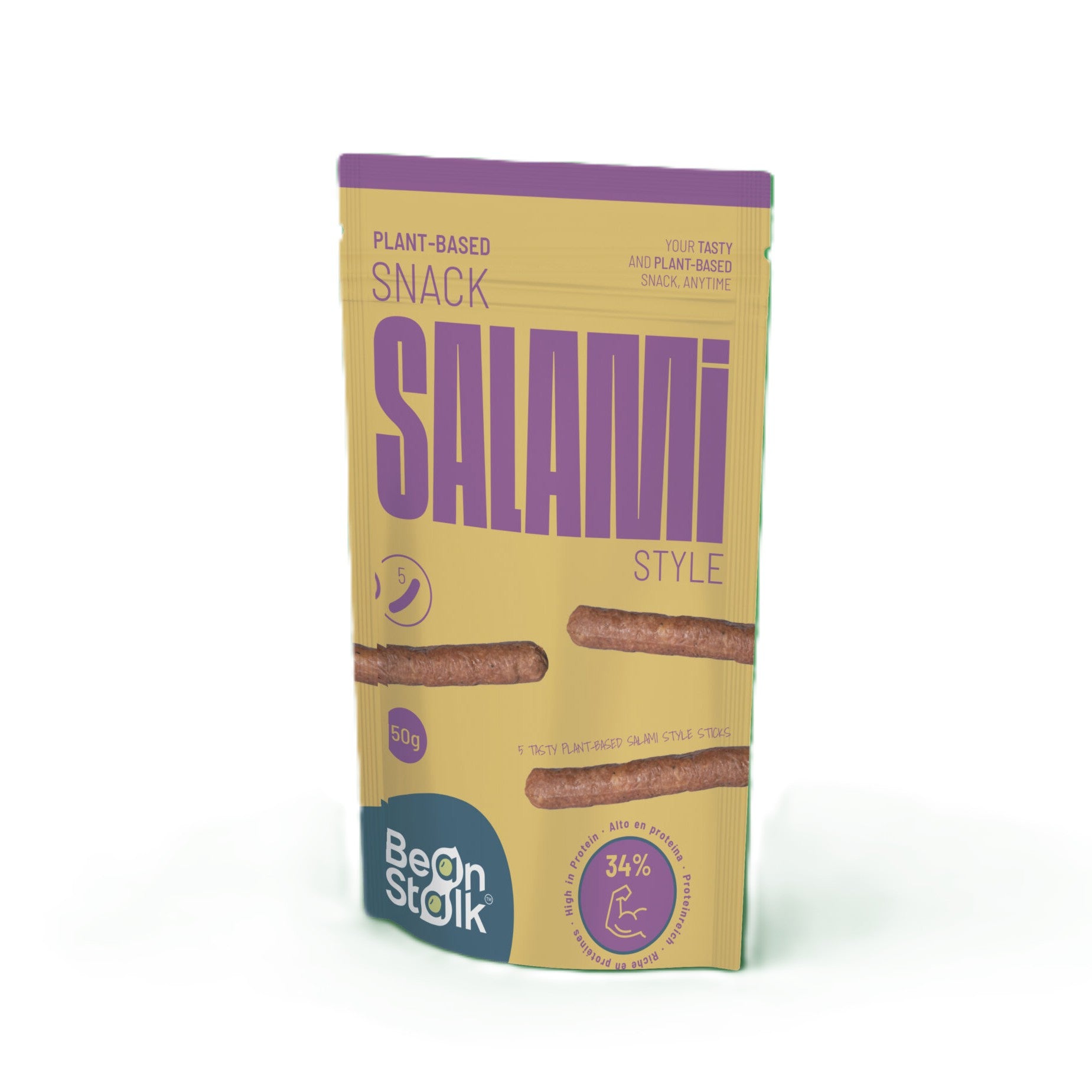 BEANSTALK. Snacks estilo Salami. 50g
