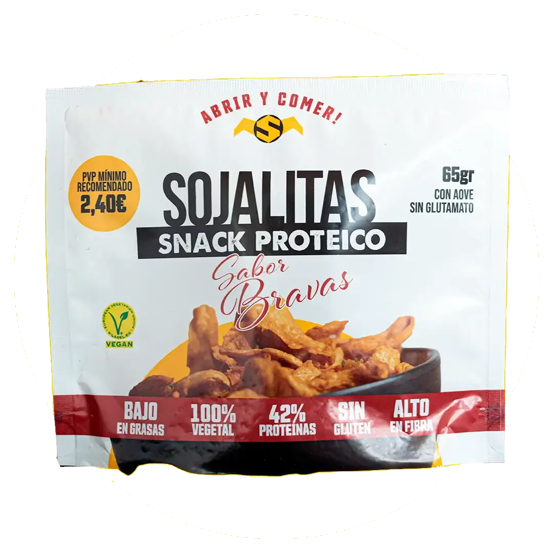 SOJALITAS Snack Proteico Sabor Bravas 65g Sin Gluten