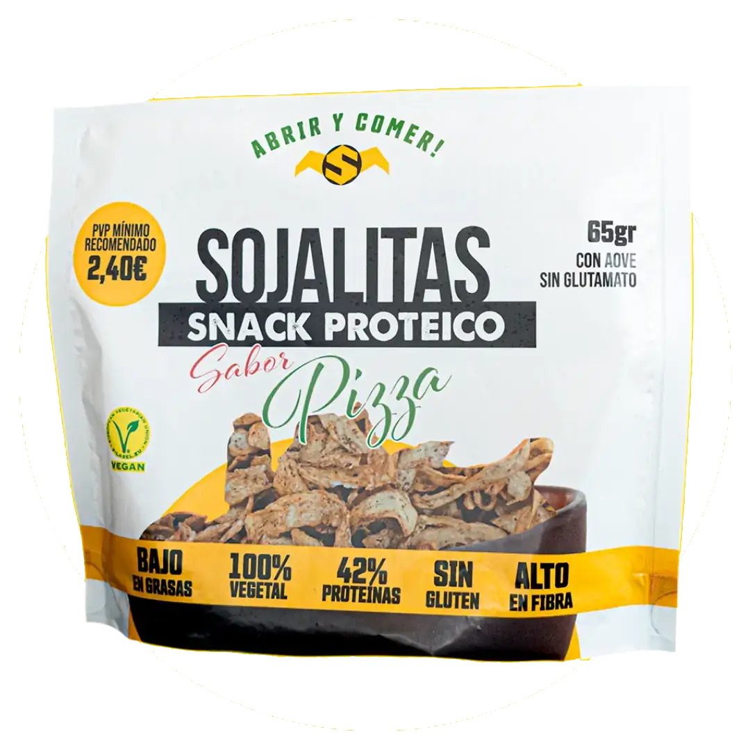 SOJALITAS Snack proteico Sabor Pizza 65g Sin Gluten