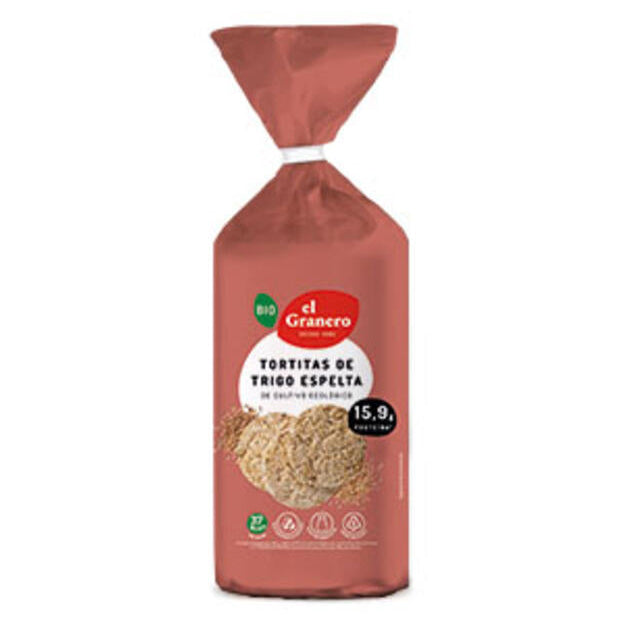 EL GRANERO Tortitas de Trigo Espelta BIO 108g