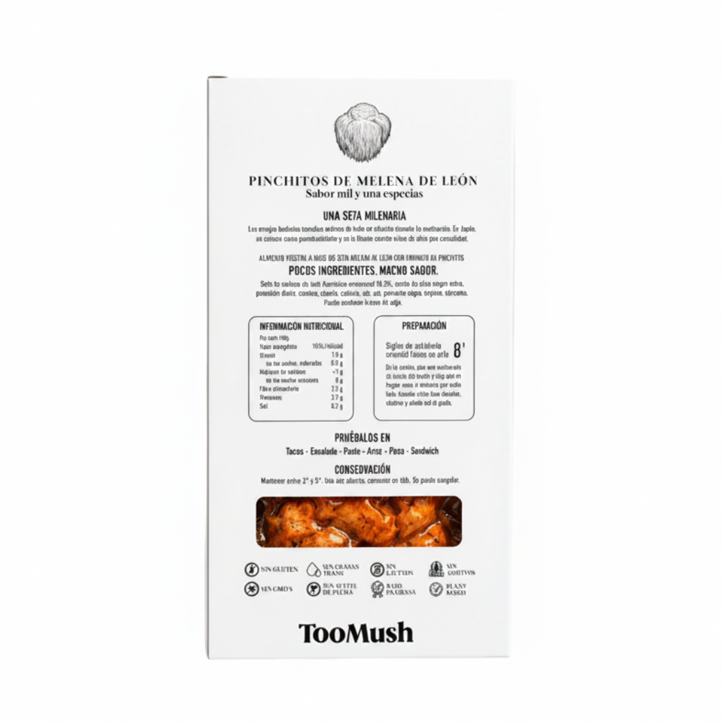 TOO MUSH - Pinchitos de melena de león - Mil y una especias - 180g