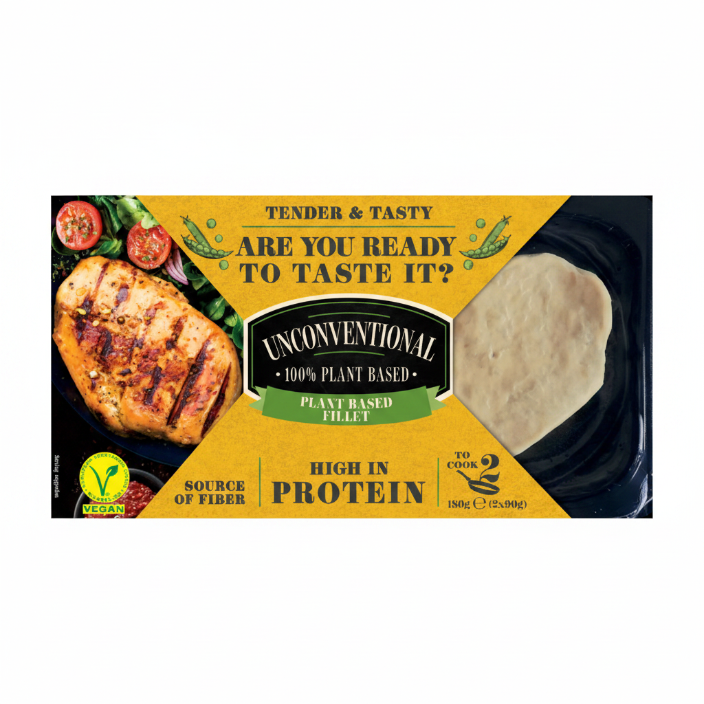 UNCONVENTIONAL- Filetes Vegetales (Chicken Fillet) (2x90g)