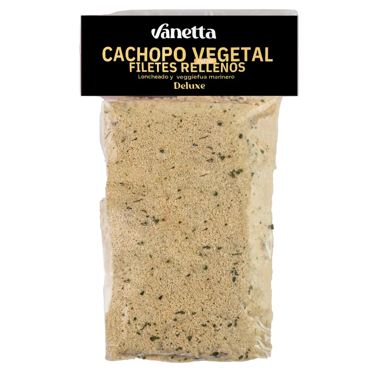VANETTA. Deluxe Seitan nach asturischer Cachopo-Art. 400/450 g. Vakuumverpackt.