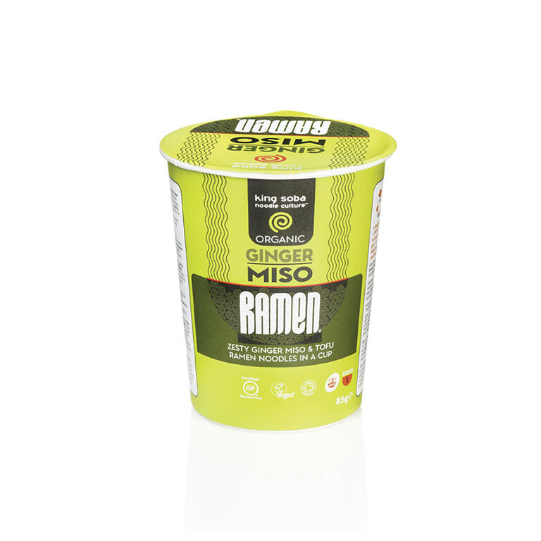 KING SOBA RAMEN Miso y Jengibre Sin Gluten BIO, 85g