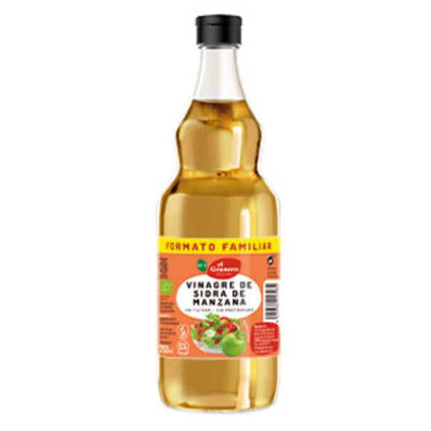 EL GRANERO  Vinagre de Sidra de Manzana Sin Filtrar Bio, 75 cl