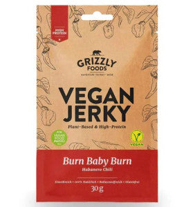GRIZZLY FOODS Vegan Jerky Burn Baby Burn 30g