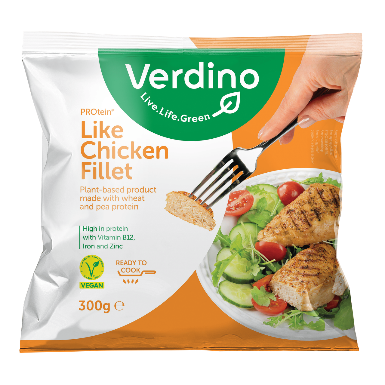 VERDINO Filetes Estilo Pechuga Like Chicken 300g