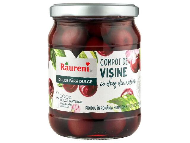 RAURENI Compot de Visine (Compota de guindas)  520g