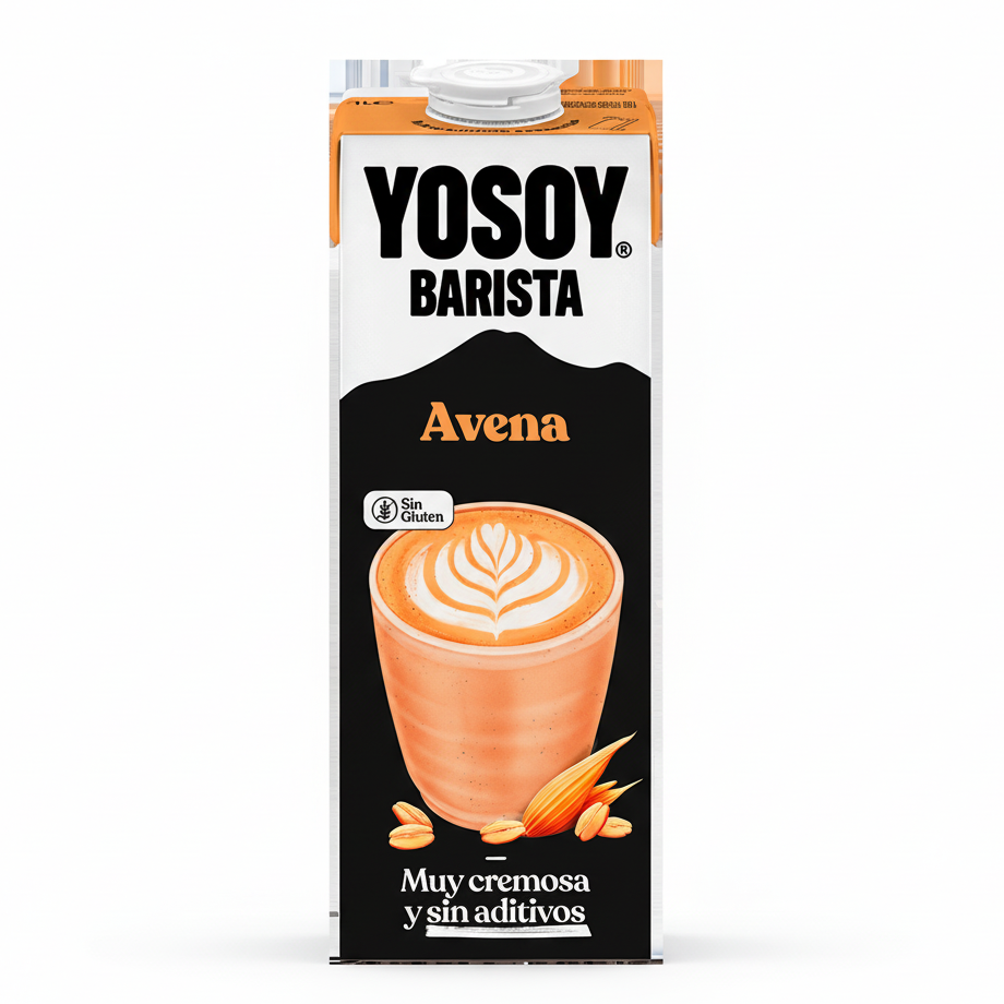 YOSOY Bebida de Avena Barista 1L – Sin Gluten, Sin Aditivos