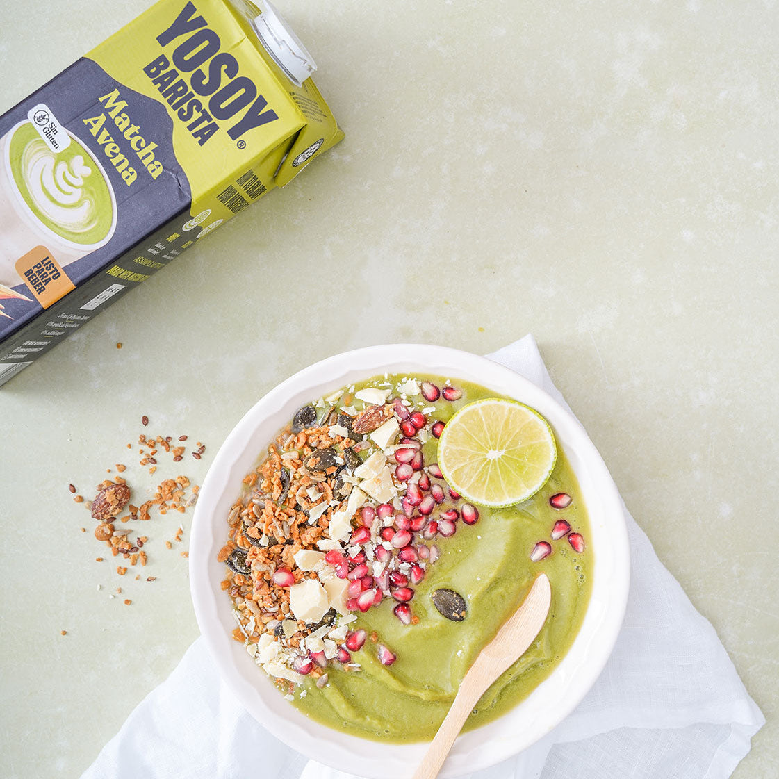 YOSOY Bebida de Matcha y Avena Barista 1L – Lista para Beber