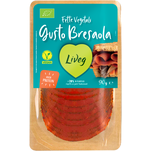 LIVEG Lonchas Vegetales Gusto Bresaola 90g Organico