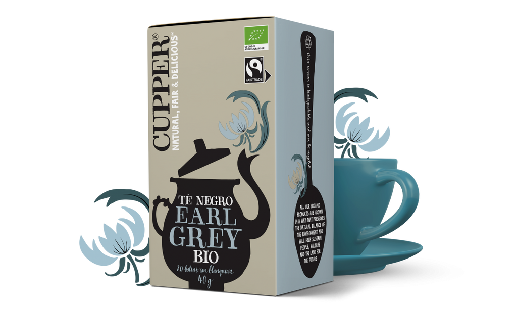 CUPPER Té negro earl grey BIO 20 bolsitas