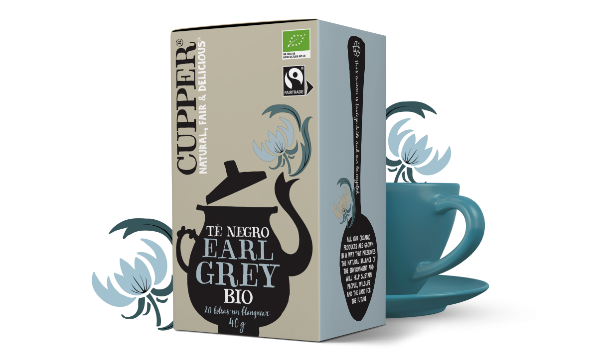 CUPPER Té negro earl grey BIO 20 bolsitas