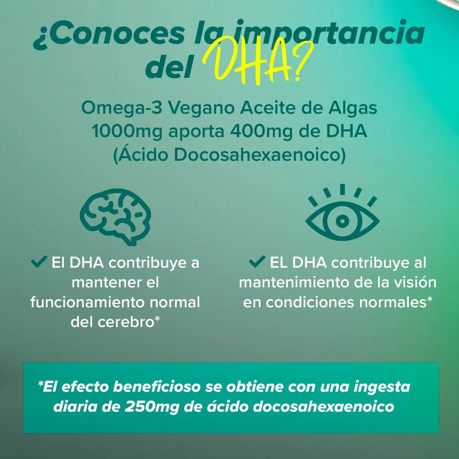 HSN Omega-3 Vegano Aceite de Algas 1000mg 120 capsulas