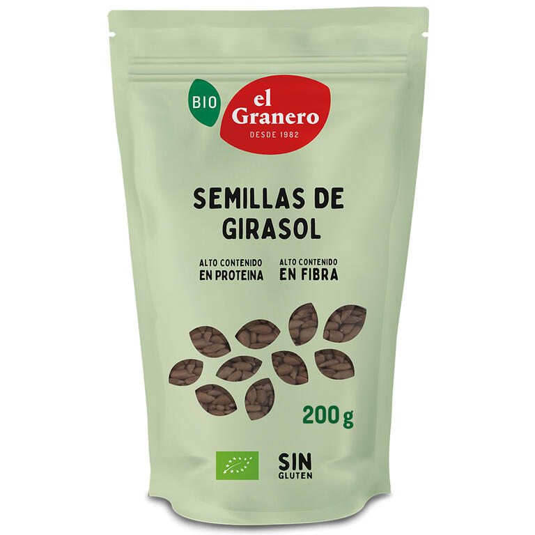 EL GRANERO Semillas de Girasol BIO, 200g Sin Gluten