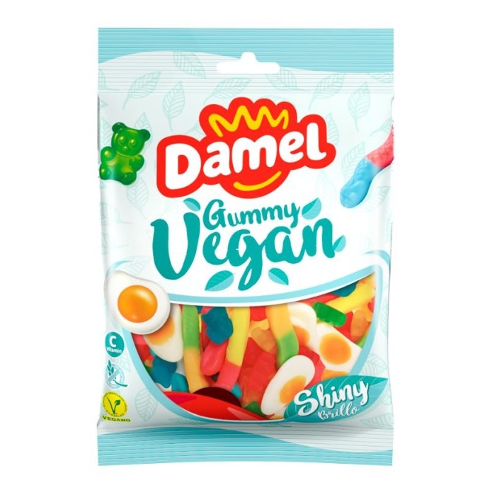 DAMEL Surtido Brillo Vegano - Mix de Gominolas Sin Gelatina Animal (110 g)
