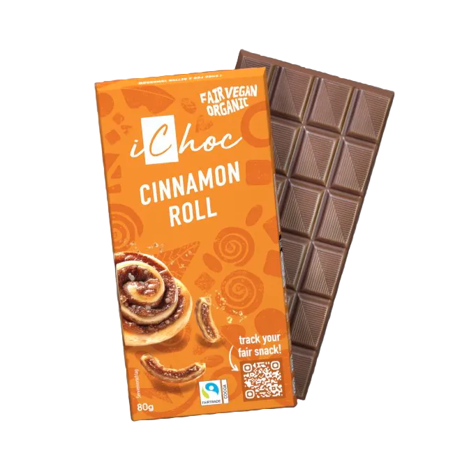ICHOC Cinnamon Roll Organico 80g