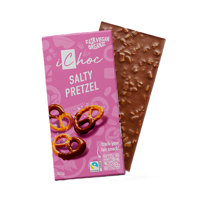 ICHOC Salty Pretzel Organico 80g