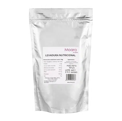 MOARA. Levadura nutricional en copos, con vitamina B, sin gluten. 500g