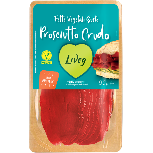 LIVEG Lonchas Vegetales Gusto Prosciutto Crudo 90g Organico