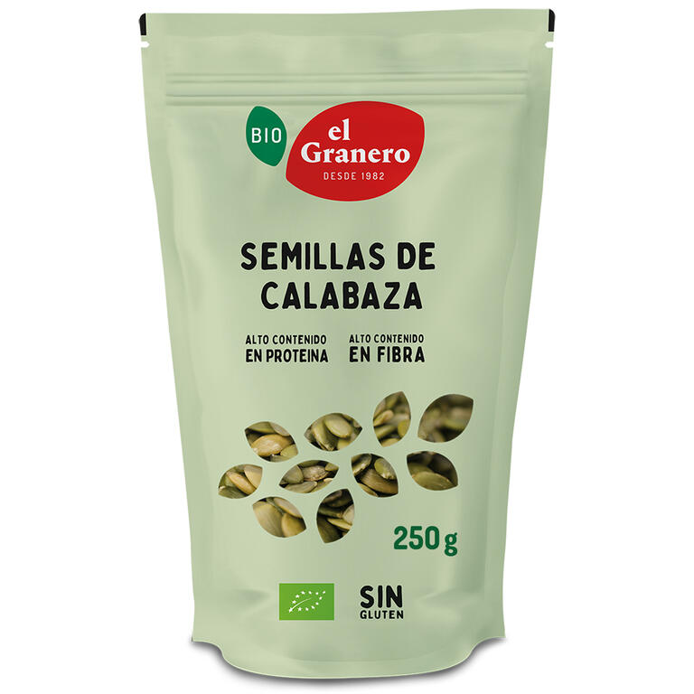 EL GRANERO Semillas de Calabaza BIO, 250g Sin Gluten