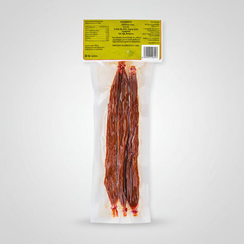 Calabizo.  Embutido de calabaza picante; pack de 3 unidades 120g